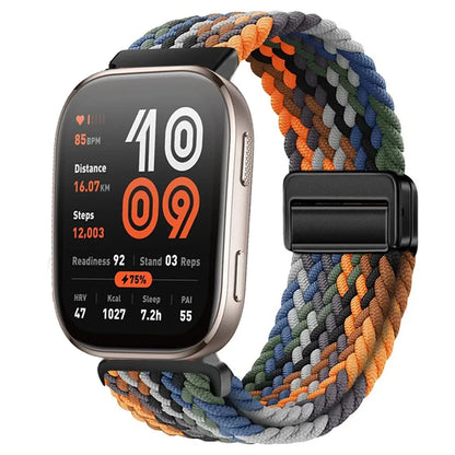 Watch Strap For Huami Amazfit Balance 2 Band GTR 4 2 2E GTR3 Pro/GTS 4/3/2 mini/Bip 3 6 U S Braided Magnetic Bracelet