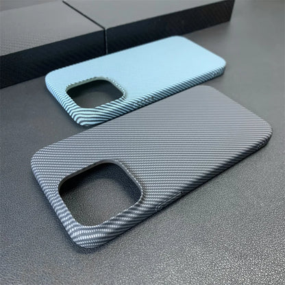 Luxury Contrast Carbon Fibre Pattern Matte Phone Case For iPhone 17 16 15 11 12 13 14 Pro Max Ultra Thin Hard Shockproof Cover