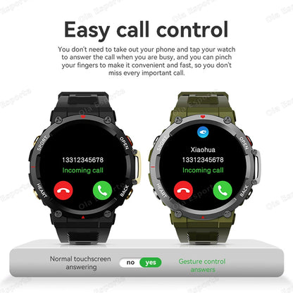 T-REX 3 Ultra Outdoor Military NFC Smart Watch Men GPS trackr Bluetooth Call Health Monitor Sports Smartwatch For Amazfit