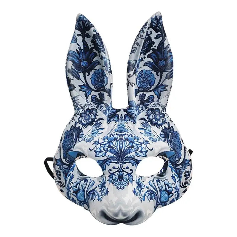Masquerade Masque for Women Creative Halloween Half Face Bunny Masque Cosplay Costume Supplies Facial Cover for Easter Decor