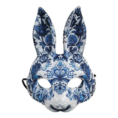 Masquerade Masque for Women Creative Halloween Half Face Bunny Masque Cosplay Costume Supplies Facial Cover for Easter Decor