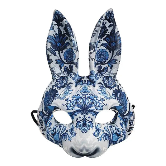 Masquerade Masque for Women Creative Halloween Half Face Bunny Masque Cosplay Costume Supplies Facial Cover for Easter Decor