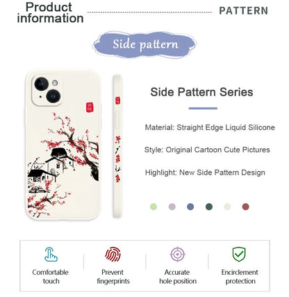 Field Wind Phone Case For iPhone 17 Air 16E 16 15 14 13 12 11 X XR XS SE2 SE2020 8 7 6 6S Plus Pro Max Mini Silicone Cover