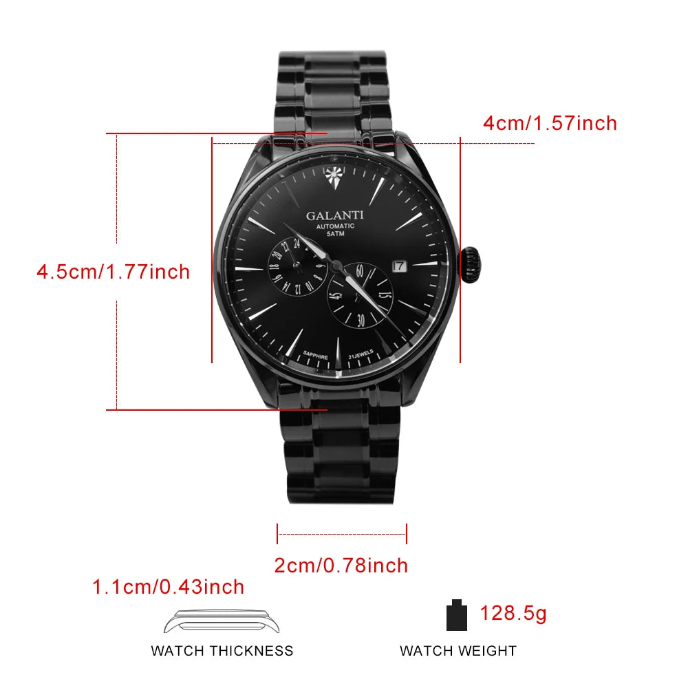 CADISEN Watch Man Automatic Mechanical Watches Man Blue Green Dial Stainless Steel Sapphire Glass MIYOTA 82S7 40mm Wristwatch