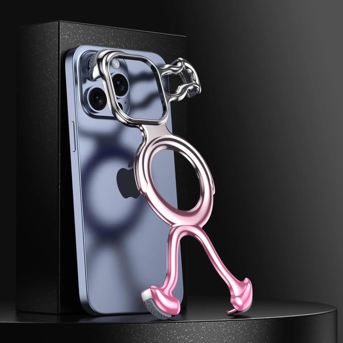 Irregular Geometric Phone Case For Iphone 17 16 15 14 13 Case Hollowed Out Electroplated Four Corners Silicone Shockproof Case