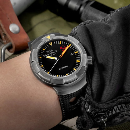 New Thorn Watch T018 PT5000 Movement Sapphire Waterproof Luminous Fluororubber Strap Men's Watches Salutes Classic