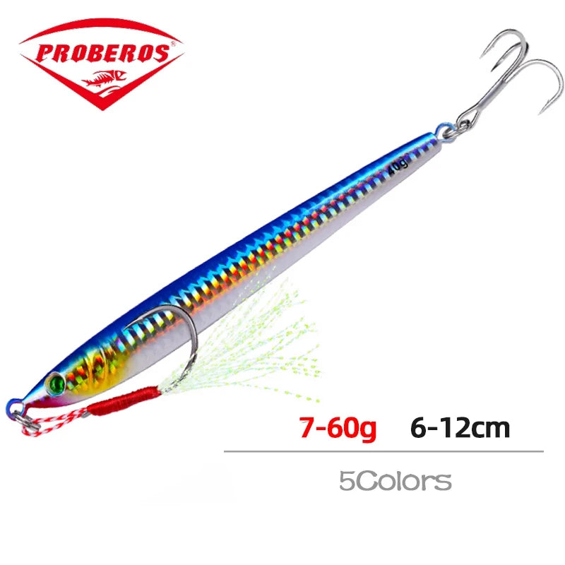 Metal Jig Bait Weight 7g-60g Trolling hard bait bass fishing tackle trout diving bait Sea Fishing Lures Pesca
