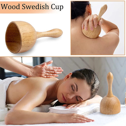 Body Wood Therapy Complete Kit Wooden Maderotherapy Kit for Reductive Massage Colombian Wood Therapy Tools for Body Contour Tool