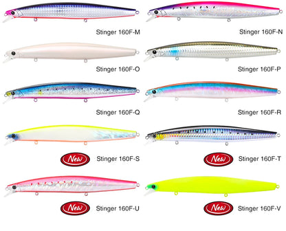 Floating Minnow Fishing Lure STINGER 163mm 31g Long Casting Artificial Seabass Saltwater Large Hard Baits