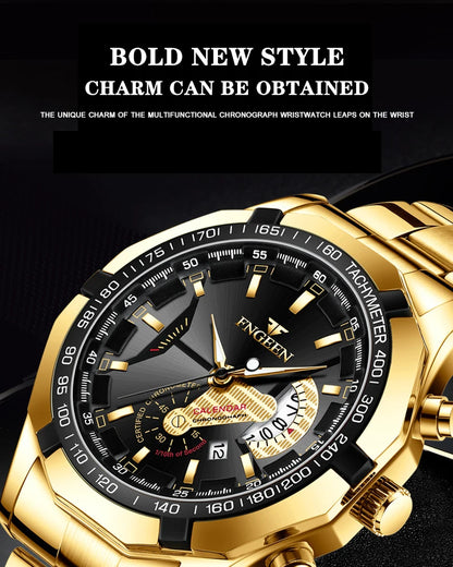 Brand Luxury Watch Fashion Casual Military Quartz Sports Wristwatch Full Steel Waterproof Men's Clock Relogio Masculino