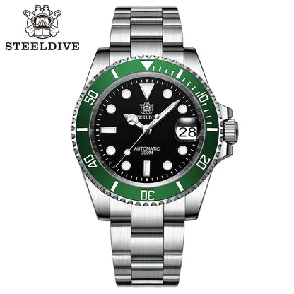 STEELDIVE SD1953 Water Ghost Ceramic Bezel Sapphire Mirror Swiss Luminous NH35 Movement Dive 30Bar Waterproof Mechanical Watch