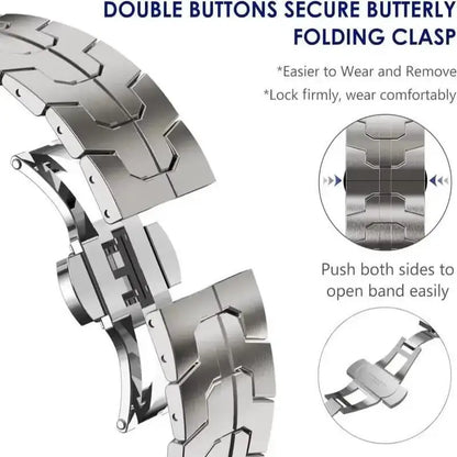 Metal Wrist Strap For Amazfit Active 2/Bip 3 Pro Stainless Steel Band For Amazfit Bip 5 Unity/Cheetah Pro/Square/Round