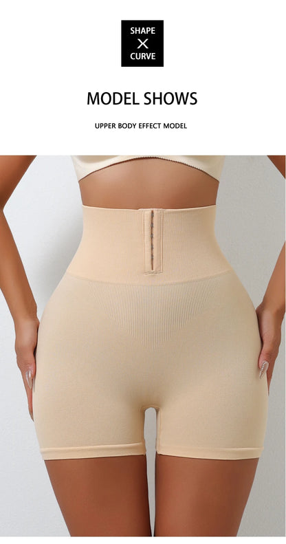 Flarixa High Waist Seamless Panties Flat Belly Shaping Women Breasted Shaperwear Tummy Butt Lift Pants Slimming Underwear