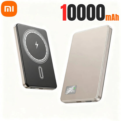 500000mAh Magnetic Power Bank Portable Wireless PD22.5W Fast Charging External Battery for Magsafe For iPhone Samsung