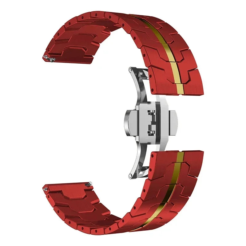 Metal Wrist Strap For Amazfit Active 2/Bip 3 Pro Stainless Steel Band For Amazfit Bip 5 Unity/Cheetah Pro/Square/Round