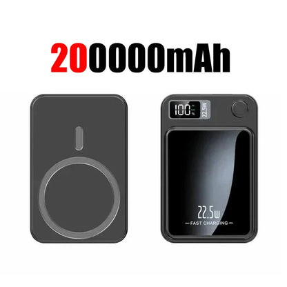 500000mah Wireless Magnetic Power Bank 22.5w Super Fast Charging Portable External Battery Powerbank For Iphone Samsung