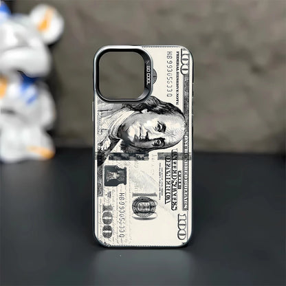 Cool 100 Dollar Bank Note Phone Case For IPhone 17 16 PRO 15 14 13 12 11 Promax Xr Xs 7 8 Plus SE Minimalism Shockproof Cover