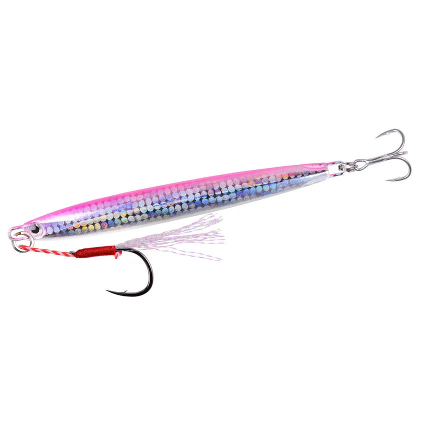 Metal Jig Fishing Lure Slow Cast Jigging Spoon 10G 20G 30G 40G 60G Sea Bass Lure Artificial Bait Fishing Gear