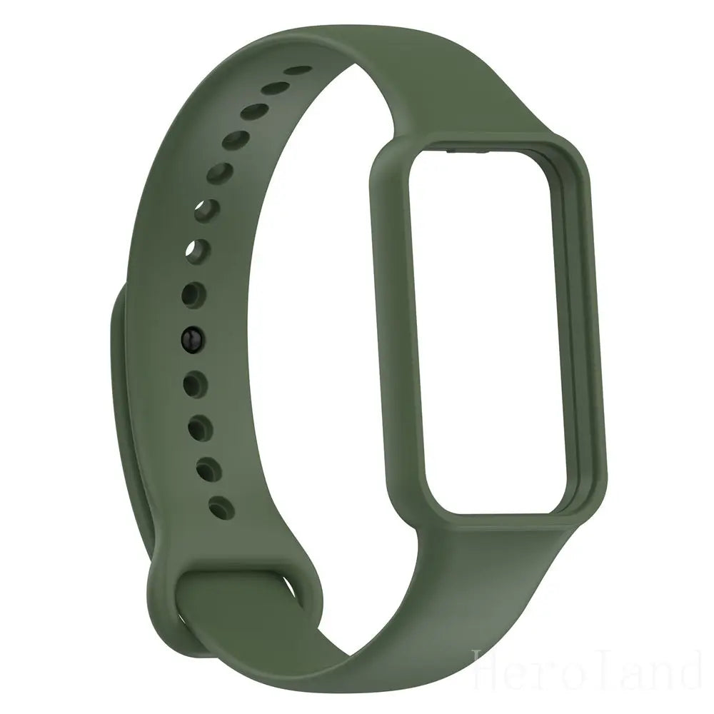Silicone WatchStrap For Huami Amazfit Band 7 SmartWatch Band Bracelet Soprt Wristband For Amazfit band7 Strap Buckle new