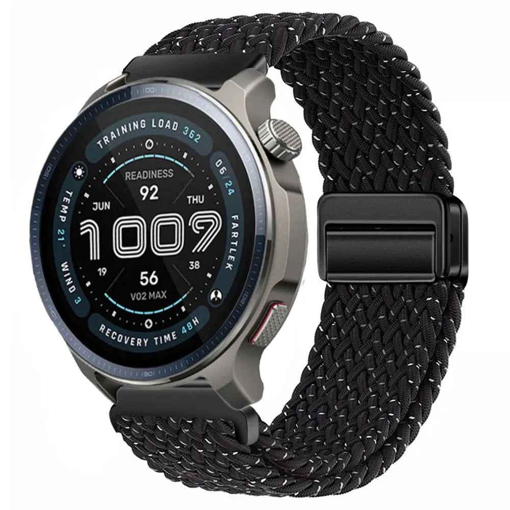 Watch Strap For Huami Amazfit Balance 2 Band GTR 4 2 2E GTR3 Pro/GTS 4/3/2 mini/Bip 3 6 U S Braided Magnetic Bracelet