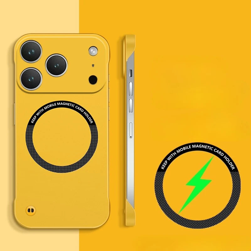 For IPhone 17 Pro Max Case for Magsafe Magnetic Frameless Hard PC Phone Case for IPhone 17 Air 17Pro 16E Shockproof Matte Cover