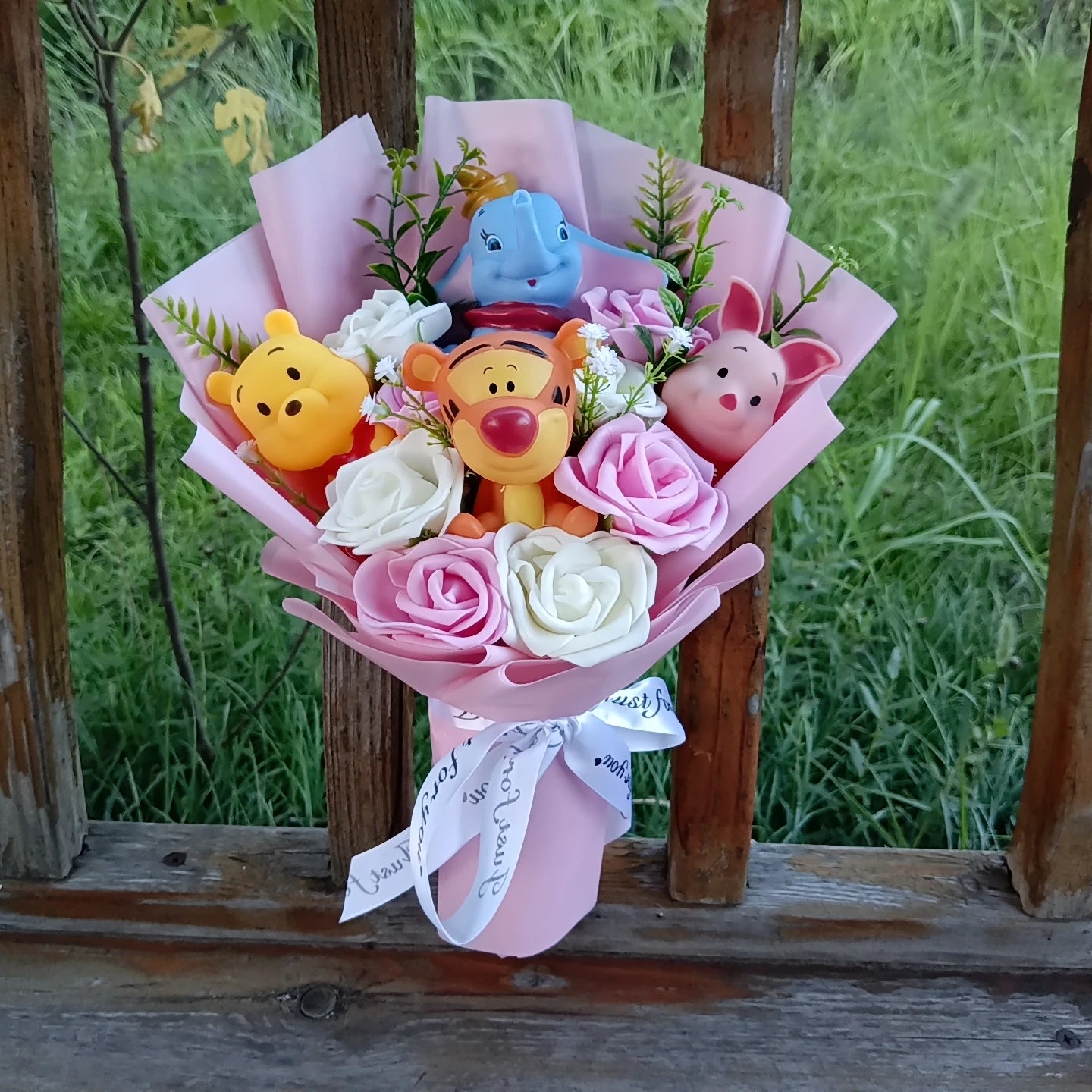 Lilo & Stitch Bouquet Major Holiday Gift PVC Rose Sunflower Anime Stuffed Doll Birthday Girl Valentine'S Christmas Day Girl Gift