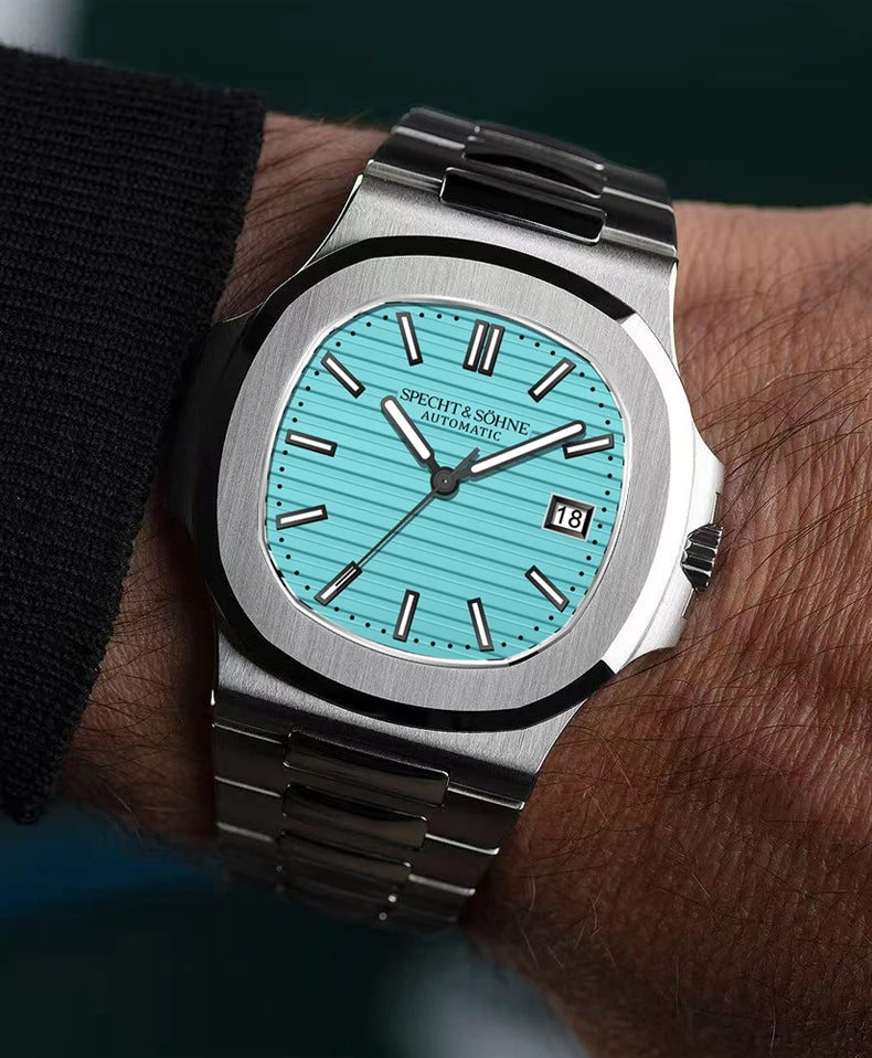 New Specht&Sohne Men's Watches Mechanical Watch Japan Miyota 8215 Movt Rose Gold Stainless Steel Classic 5711 Watch Waterproof