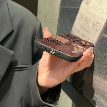 Fashionable Girl Illustration Phone Case For iPhone 17 16 15 14 13 12 11 16E X XR XS SE2 8 7 Plus Pro Max Mini Air Back Cover