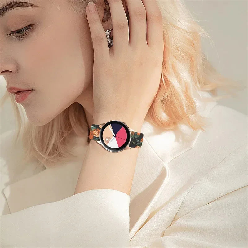 band For Amazfit GTS/4/2/2e/3 GTS2 Mini/GTR 4/3/Pro/47mm/GTR2/2e/stratos 2/3 Bracelet Amazfit Bip 6 5 Printed strap