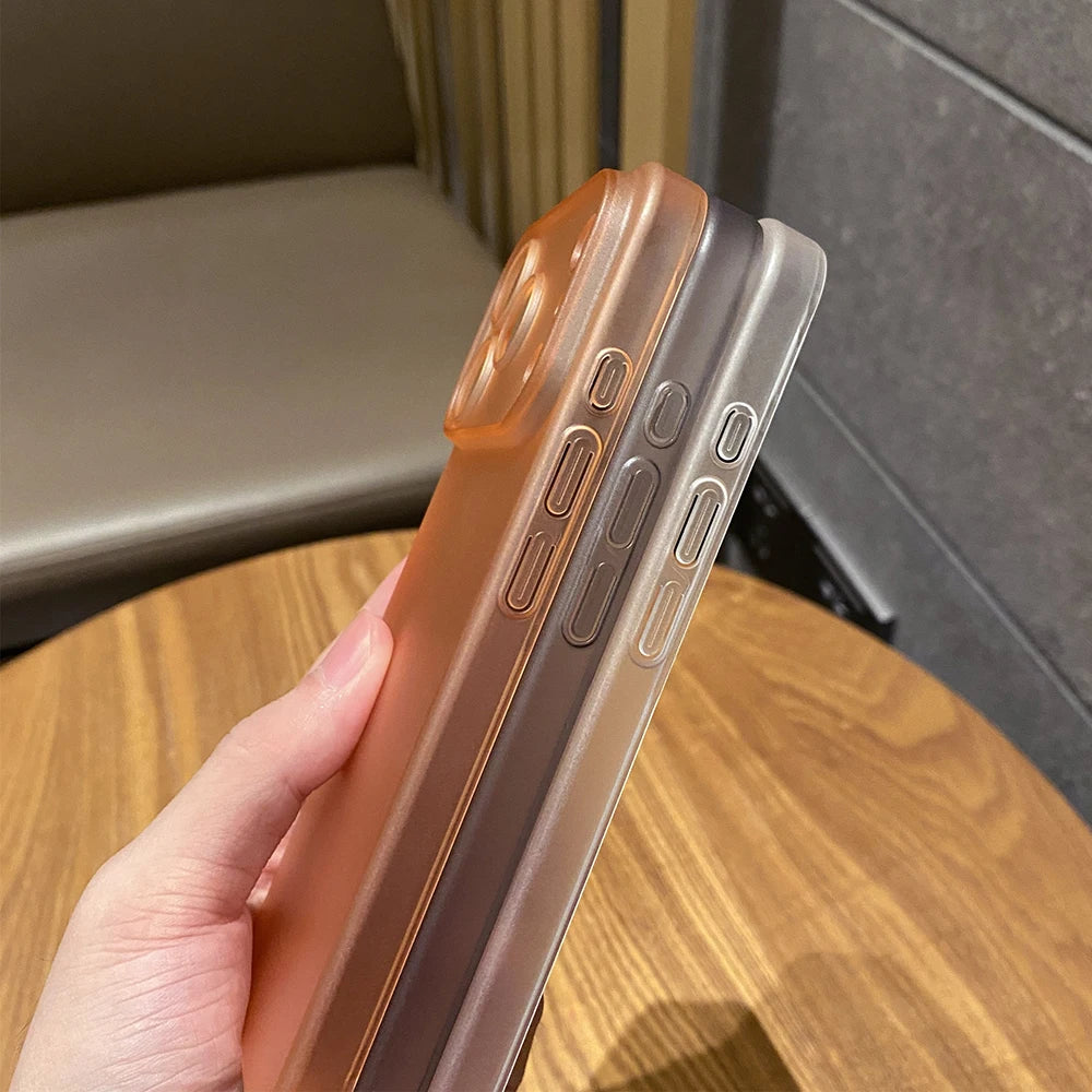 Newest Ultra Thin Frosted Phone Case for iPhone 17 Pro Max 12 13 14 15 16 Pro Max 17Air Plus 0.3mm Slim Matte PP Cover