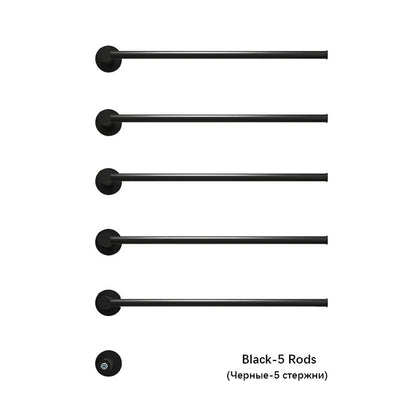 Brushed Gold Electric Heated Towel Rail Stainless Steel Towel Dryer Hidden Cable Electric Towel Rack Towel Radiator Towel Warmer