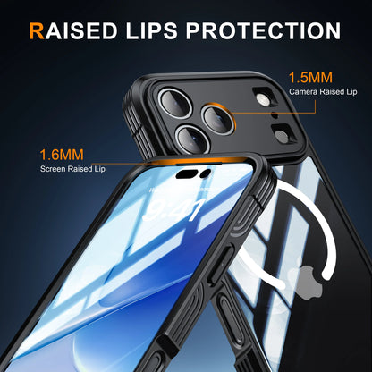 iPhone 17/17 Air/17 Pro/17 Pro Max brand new color magnetic shockproof and dustproof phone case - transparent protective case