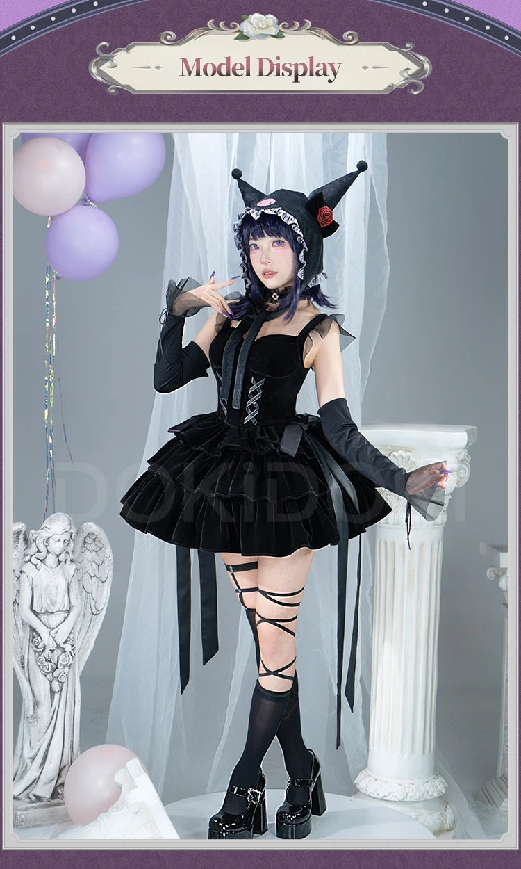Kitagawaa Marinn Cosplay Costume Anime Cosplay【S-2XL】Women Halloween Cute Lolita Dress Kuroee Shizukuu Plus Size