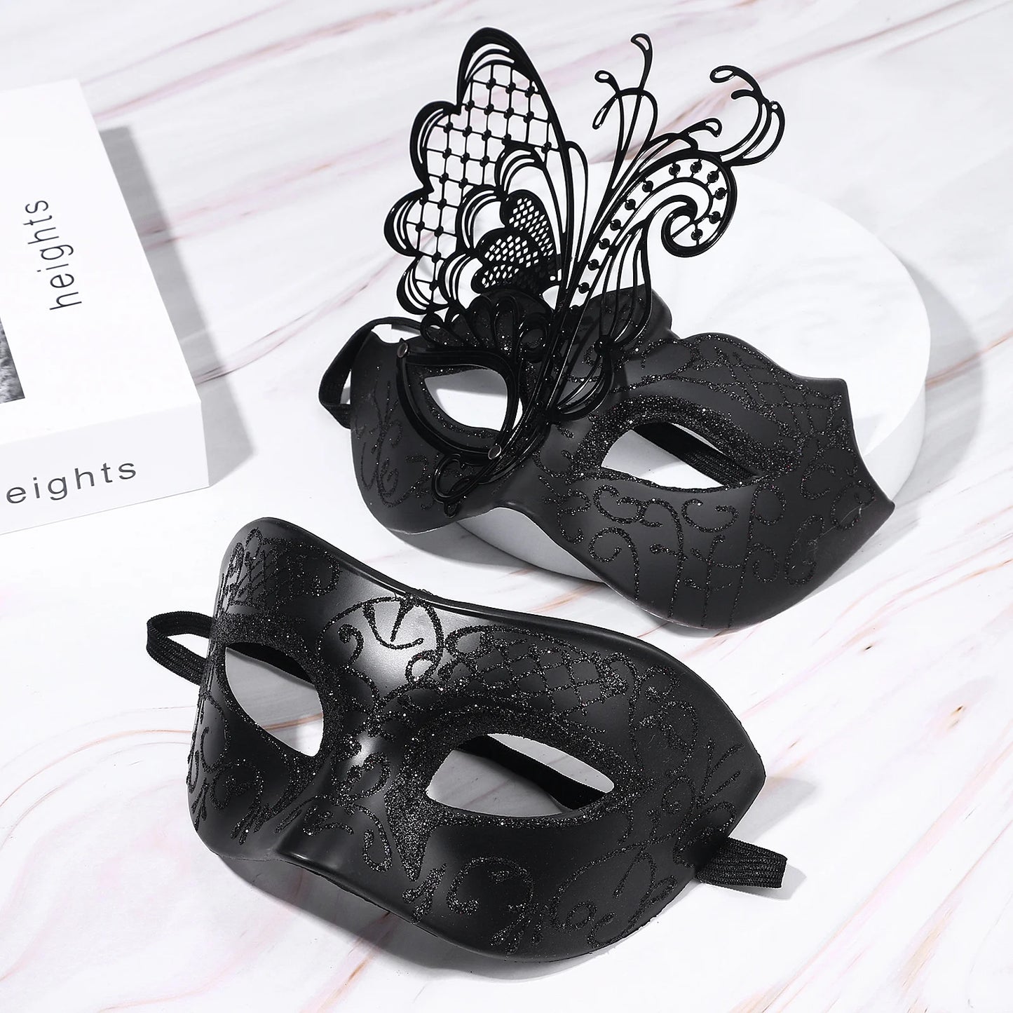 Masquerade Ball Mask Venetian Metal Mask Mystery Fashion Carnival Mask Halloween Party Costume Ball Mask