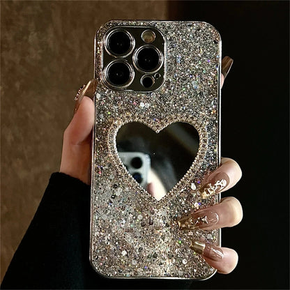Mirror Sequins Case For iPhone 17 Air 16 14 15 13 12 11 Pro Max Lens Protection Cover