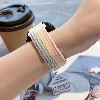 Nylon loop Band For Samsung Galaxy Watch 7 FE 6/5/pro/4/Classic/active 2 40-44mm 20mm/22mm sport bracelet huawei gt 2/e/3 strap