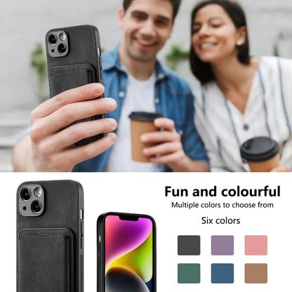 Vintage Leather Case with Detachable Magnetic Wallet Card Holder For iPhone 17 Air 16e 16 Pro Max 15 14 Plus 13 12 11