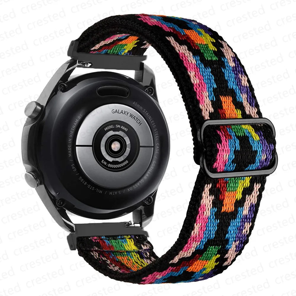 band For Amazfit GTS 4/2/2e/3/GTS2 Mini/GTR/4/3/Pro/GTR2/42mm/stratos Nylon Elastic Watch Bracelet Amazfit bip strap