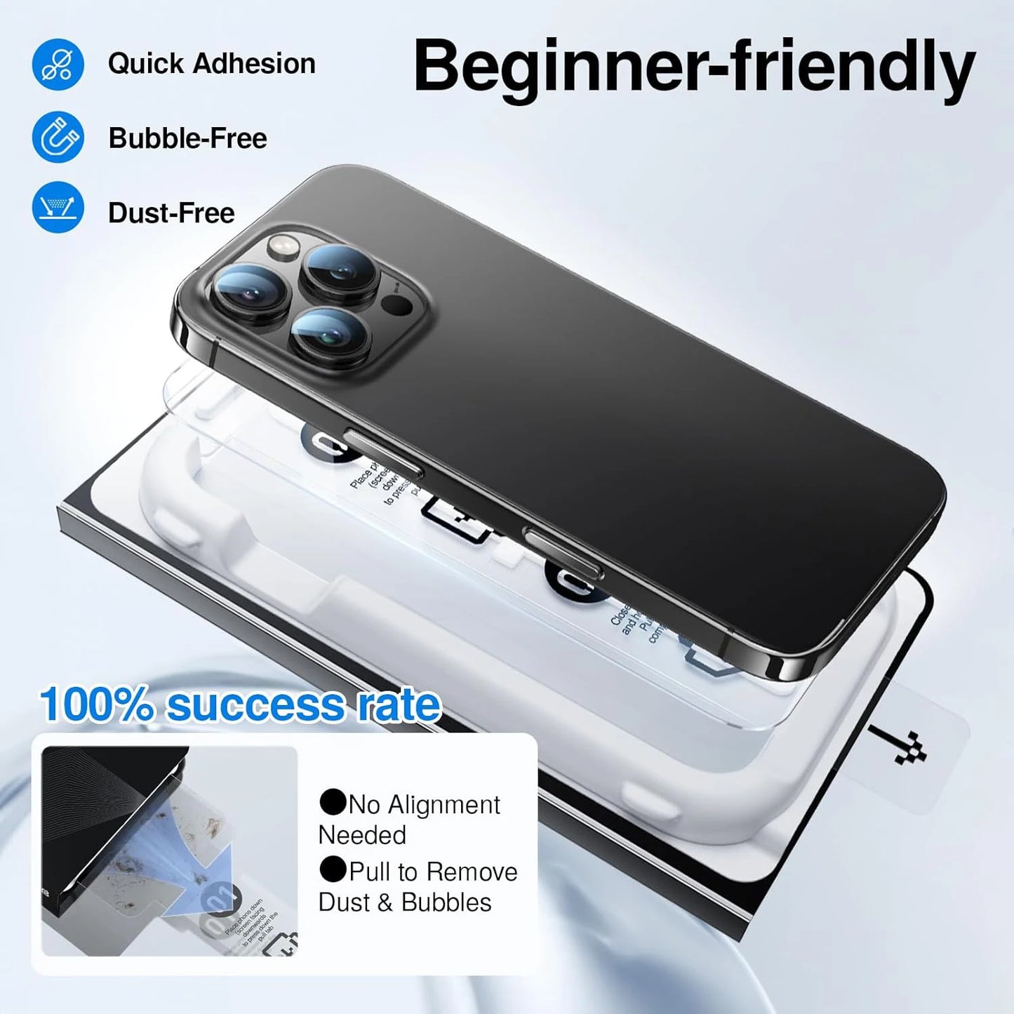 Screen Protectors Hard Tempered Glass Films with Dust-Free Box for IPhone 17/17 Pro/17 Air/17 ProMax Covers