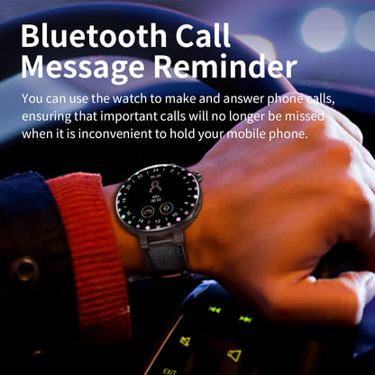 KUMI GT6 Pro 1.3" 360*360 AMOLED Smart watch 100+Sport Modes IP68 waterproof Bluetooth call Sleep Healthy Monitor for iOSAndroid