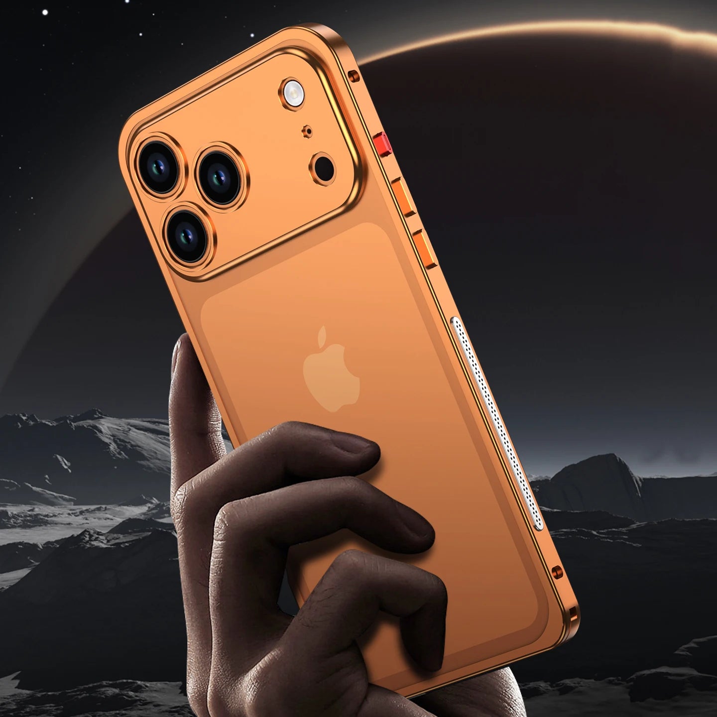 Metal Frame Bumper Phone Case For iPhone 17 16 15 14 13 Pro Max Plus 17Air Aluminum Alloy Lens Heat Dissipation Shockproof Cover