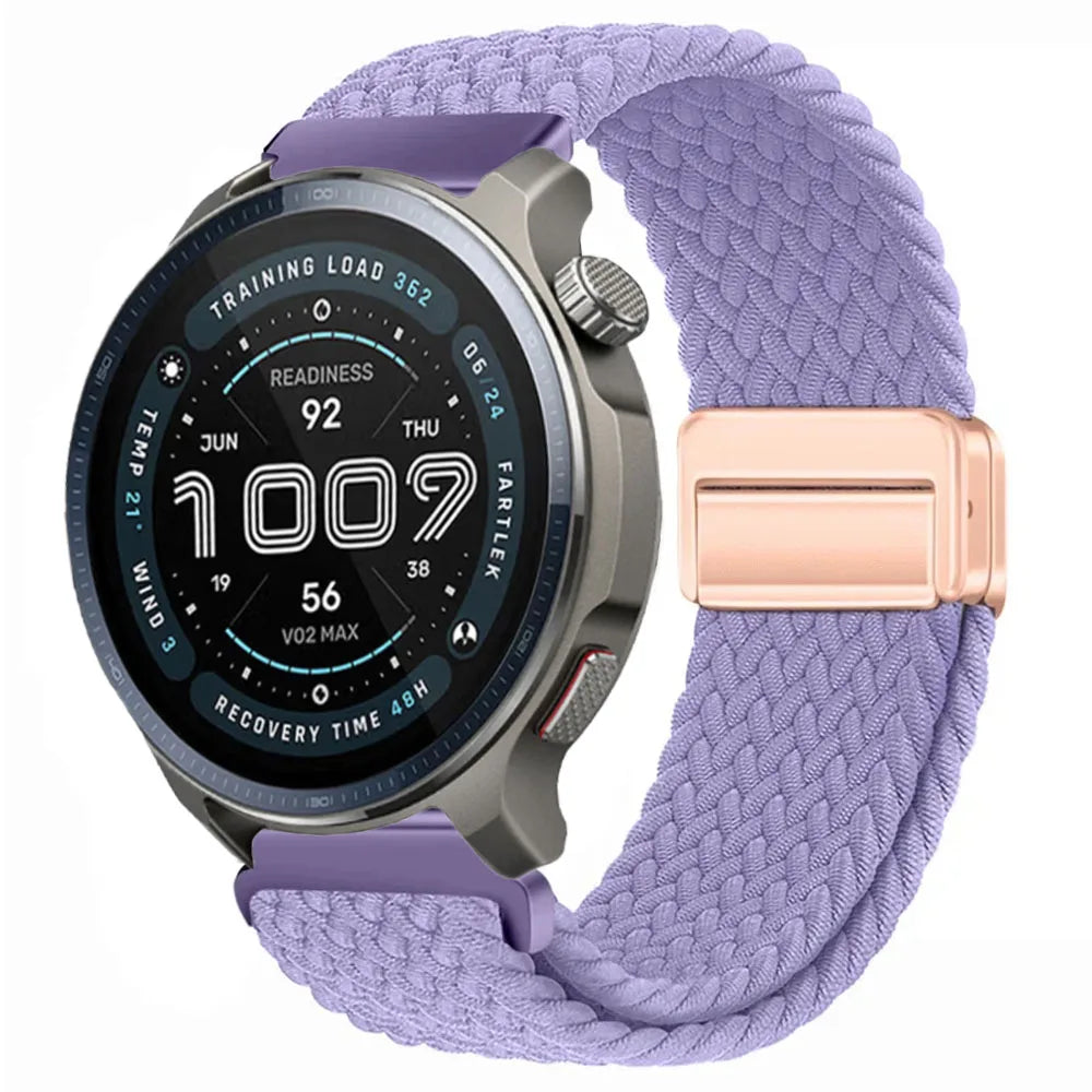 Watch Strap For Huami Amazfit Balance 2 Band GTR 4 2 2E GTR3 Pro/GTS 4/3/2 mini/Bip 3 6 U S Braided Magnetic Bracelet