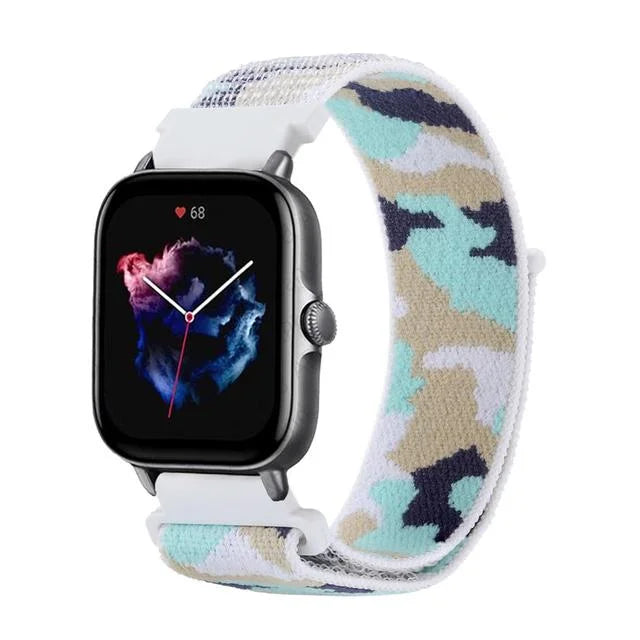 Nylon Loop Strap for Amazfit GTR 47mm/GTR2/2e/3/3 Pro/4/GTS/2/mini/3/4 Bracelet for Amazfit Balance/bip 5/Stratos 2 2S