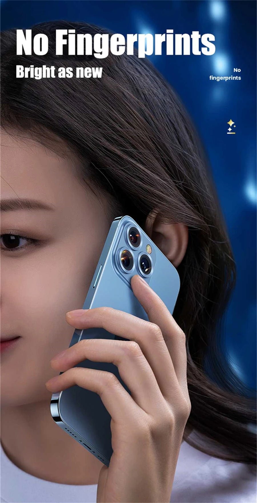 Protector For iPhone 16 Pro Max 15 14 13 12 Mini Pro Max Metal Ring Tempered Glass Lens Cover Cap