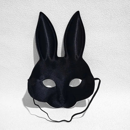 Masquerade Masque for Women Creative Halloween Half Face Bunny Masque Cosplay Costume Supplies Facial Cover for Easter Decor