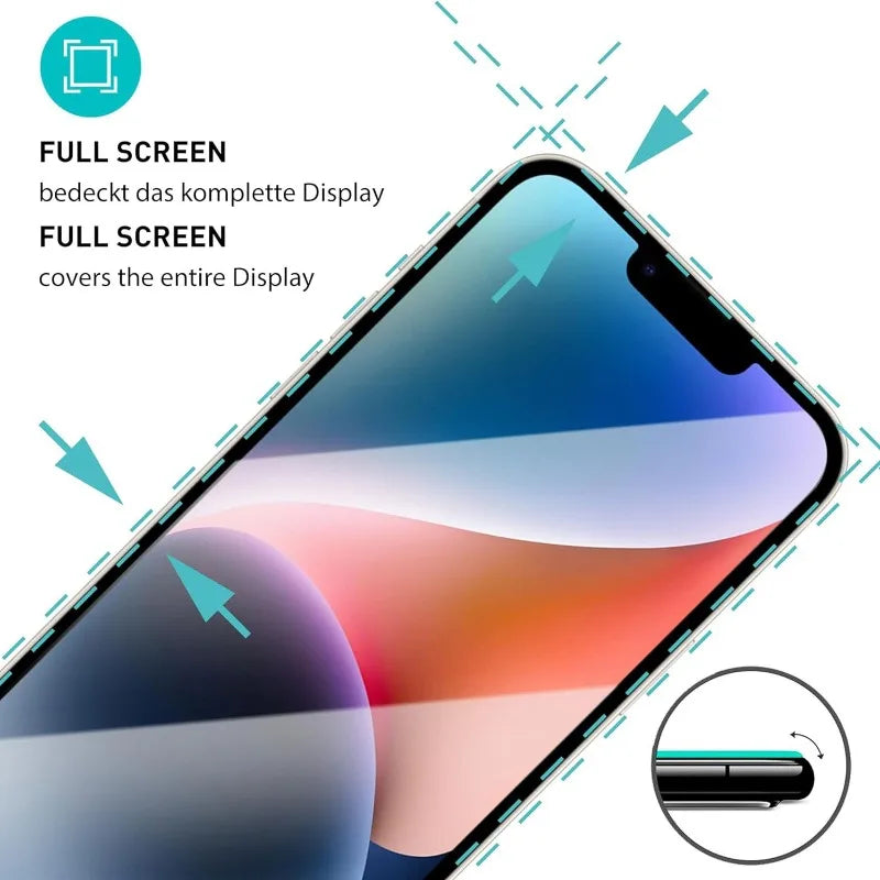 Protector for iPhone 17 16 Pro Max 15 14 Plus 13 12 Mini 11 Pro Tempered Glass For IPhone XR XS Max 7 8Plus Glass