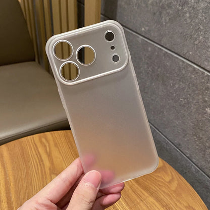 Newest Ultra Thin Frosted Phone Case for iPhone 17 Pro Max 12 13 14 15 16 Pro Max 17Air Plus 0.3mm Slim Matte PP Cover