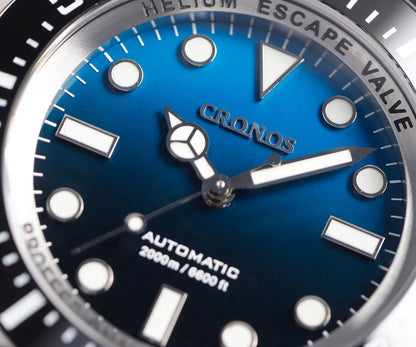 Cronos L6009M Diver Watch Waterproof NH35 Automatic Mechanical Sapphire Crystal Luminous 44mm Luxury Wristwatch