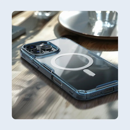 NILLKIN for IPhone 17 Pro Max 16 Pro Max 17 Air 15 Pro 14 Pro Max 14 Pro MagSafe Magnetic Transparent Soft Silicone Phone Case
