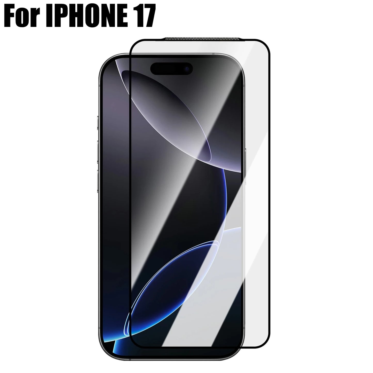 Tempered Glass Screen Protectors for IPhone 17/17 Air/17 Pro/17 ProMax 9H Hardness Tempered Films with Dustproof Hole